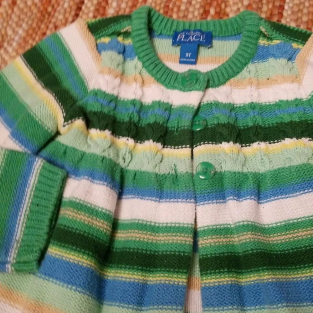 Girls 3t green childrens‎ place sweater cardigan